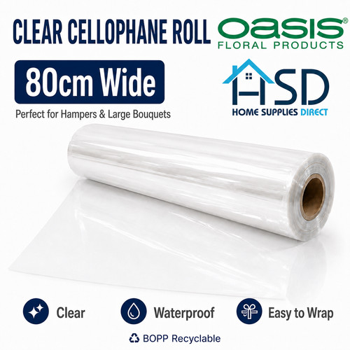 Oasis clear cellophane florist - clear,