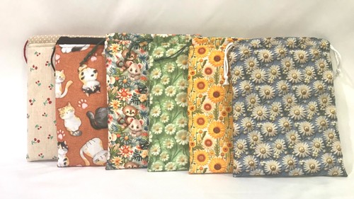 Handmade drawstring toiletry - handmade,