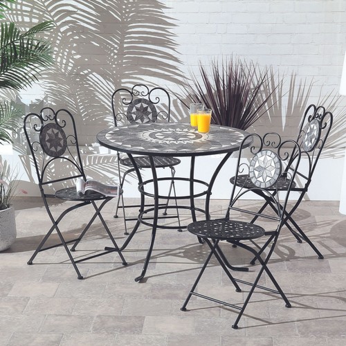 Black star seat mosaic - star,
