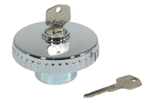 Chrome fuel filler cap tank