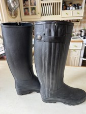 Le Chameau Women's Chasseur Neoprene Lined Wellington Boot - Noir/Black