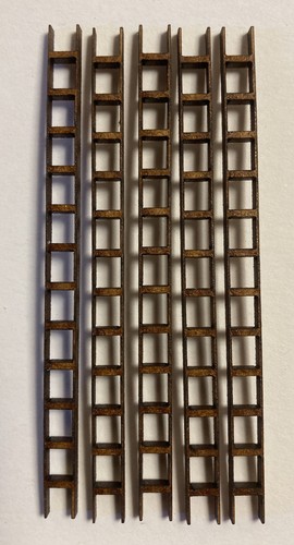 10x wooden ladders 75mm 6mm - 10x,