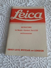 Leica Instructions for Leica