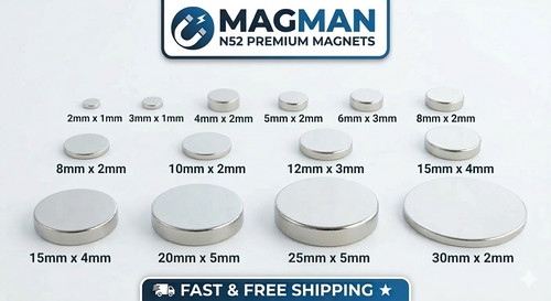 N52 neodymium disc - neodymium, fasteners