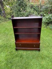 Stag Mahogany Minstrel Low Bookcase Shelves