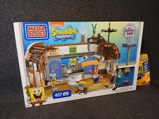 Mega Bloks Spongebob Squarepants Krusty krab Attack ,plus 2014 Exclusive Figure