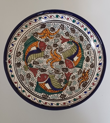 Vintage tunisian fish and sea - fish,