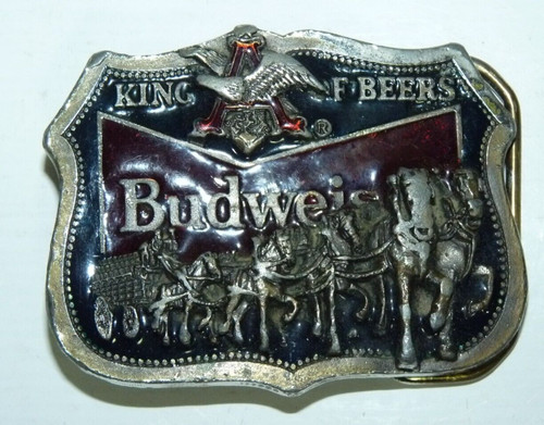 Vintage budweiser belt - belt, buckle
