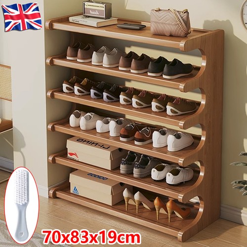 Tier wooden shoe rack - wooden,