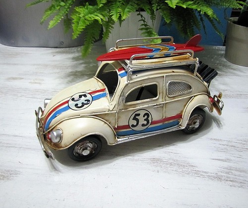 Beetle white big vintage - vw,