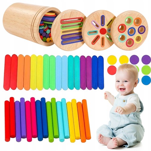 Wooden color sorting - wooden,