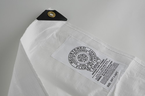 White flame retardant - white,