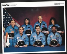 1986 NASA Challenger "Mission 51-L Crew" Memorial Commemorative Photograph
