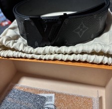 Louis Vuitton Men's Genuine Canvas Belt Size 85/34 Black