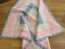 HAND CROCHETED BABY BLANKET -