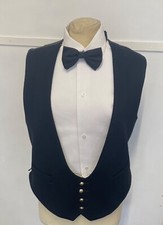 Royal Signals Black Mess Dress Felt Waistcoat Army Military RS Buttons New