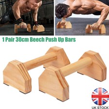 1 Pair Wooden Parallettes Push