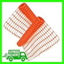 50m Construction Site Temporary Mesh Outdoor Safety Fence Orange Net Roll