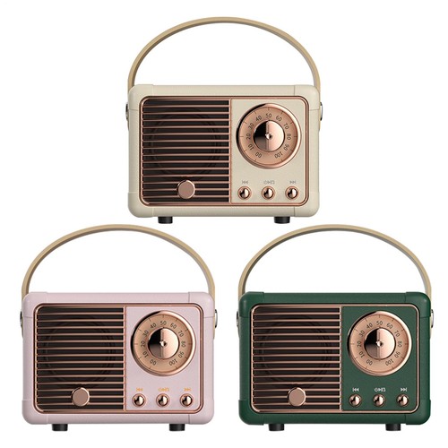 Retro bluetooth speaker - 1x,