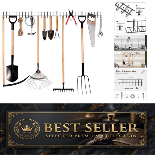 Garden tool rack - garden,