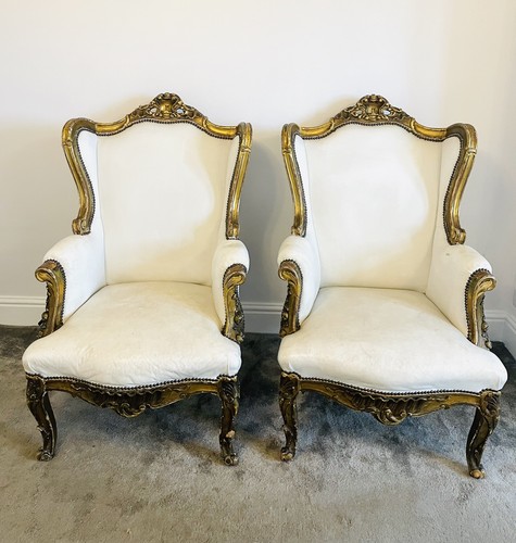 Pair louis xvi armchairs - pair, of