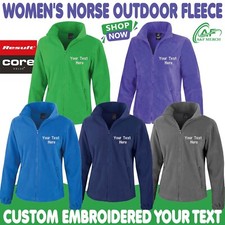 Personalised Custom Embroidered Result Womens Norse Outdoor Fleece Jacket R220F