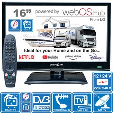 Unispectra® 16" Smart TV (webOS), Magic Remote 12V TV for Motorhome, Truck, Boat