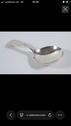 1841 silver caddy spoon - silver, by