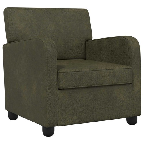 Armchair faux suede leather - faux,