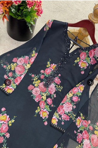 Women pakistani floral - floral, printed