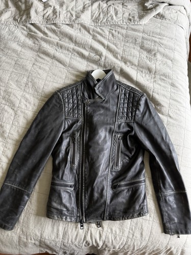 Allsaints men leather biker - men's,