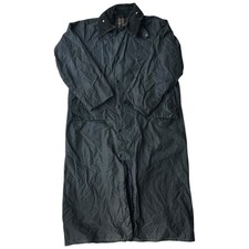 Barbour Burghley A170 Men's Navy Blue Wax Jacket Long Trench Coat - C38 -97cm