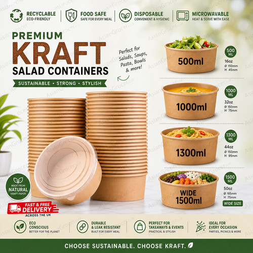 Kraft salad bowls - kraft,