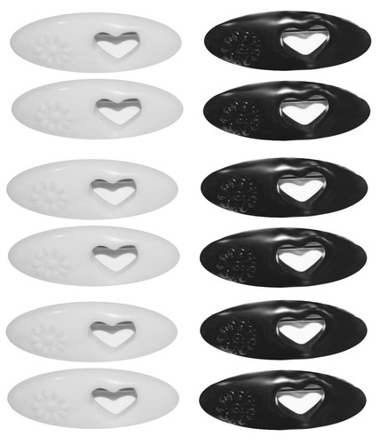 Black and white - with, heart