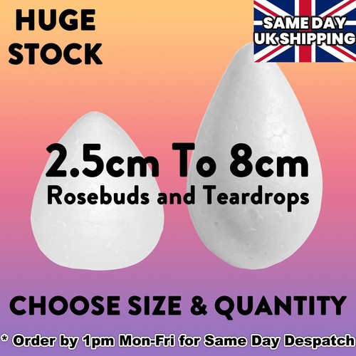 Polystyrene rose buds - buds, &