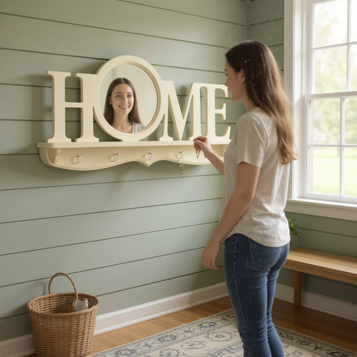 Large hallway wall mirror - wall,