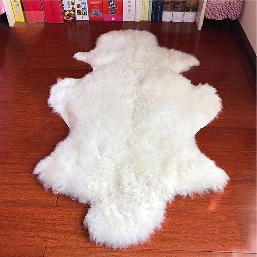 Luxury genuine sheepskin - luxury, ivory
