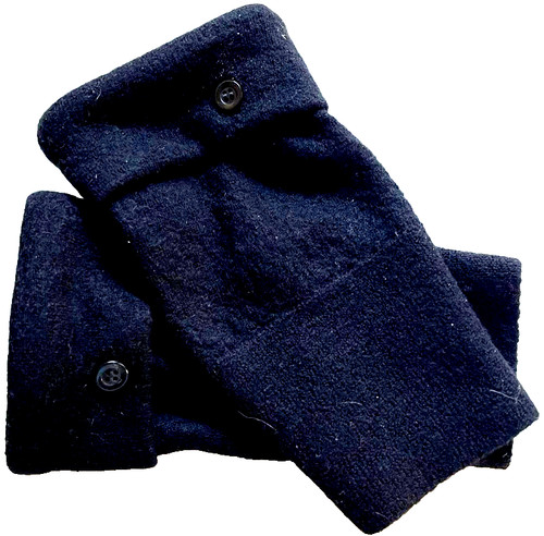 Fingerless gloves black - fingerless,