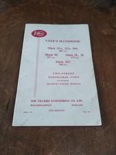 Villiers Engineering User Handbook 2 Stroke Engine Gear Unit  1961 Mark 31A 9E