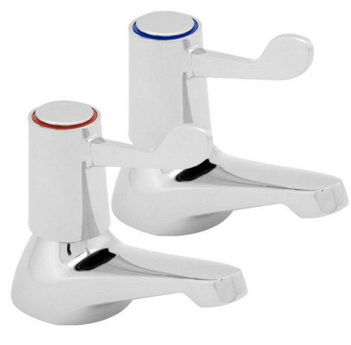 Chrome bathroom sink - bathroom, pair