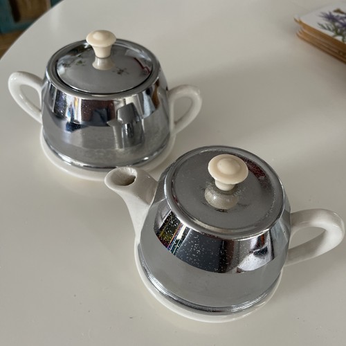 Vintage 1950s teapot sugar - 1950s, &