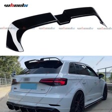 FOR AUDI A3 S3 RS3 8V SPORTBACK REAR GLOSS BLACK BOOT ROOF SPOILER 5DR 2013-2020