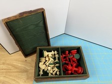 Antique Frémont “Special Staunton” French Chess Set – Bone Pieces, c.1900