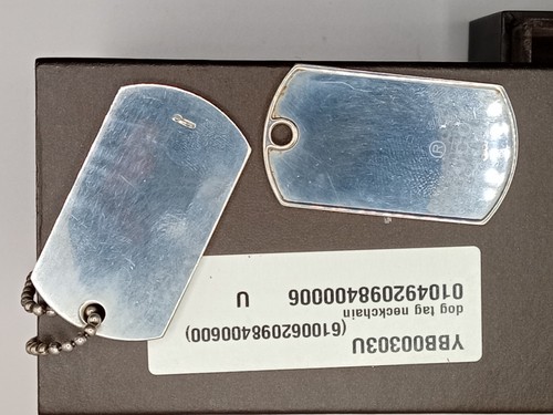 Gucci sterling silver dog tags - gucci,