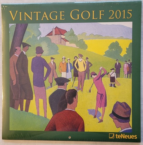 Vintage golf calendar - vintage, 2015