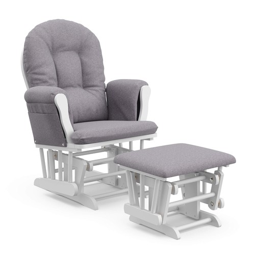 Glider chair ottoman - chair, espresso