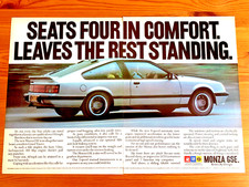 VAUXHALL OPEL MONZA GSE - COLLECTIBLE FRAMEABLE ORIGINAL CLASSIC CAR ADVERT