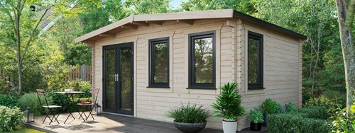 44mm cabin power chalet log - cabin,