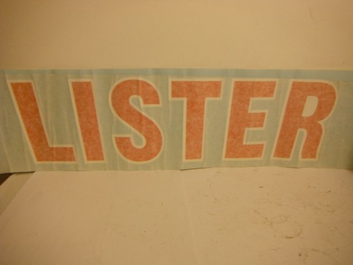Lister decal for - 'lister',