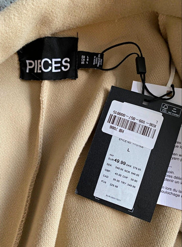 Pieces women beige belted - pieces,